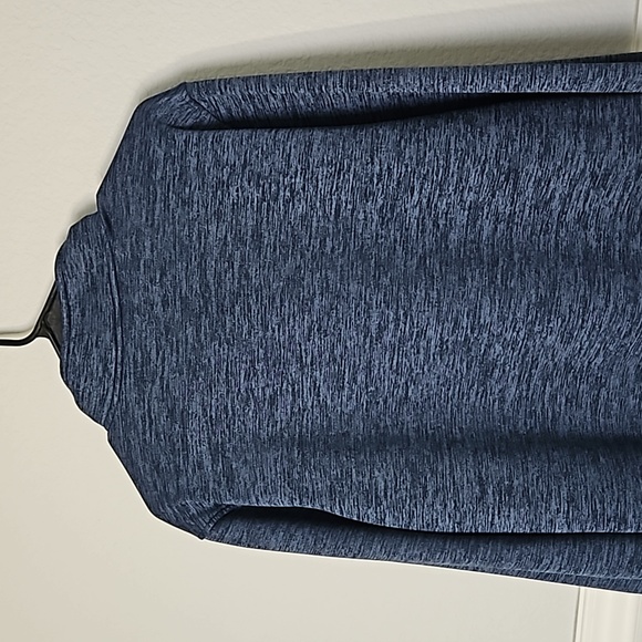 Under Armour Men's Fleece Sweater 1/2 Zip Long Sleeve Mock Neck Academy Blue L - Picture 7 of 9